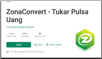 1. Download Aplikasi Zona Convert Di Play Store