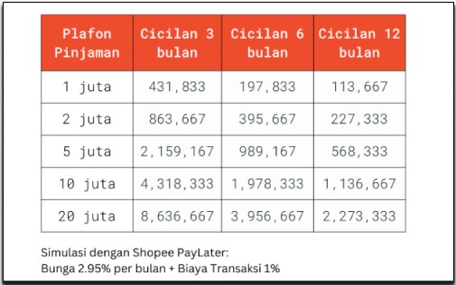 Baca Simulasi Pinjaman Tunai Online Dari Shopee Pinjam