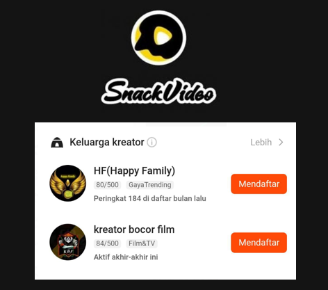 Link Auto Followers Snack Video Gratis