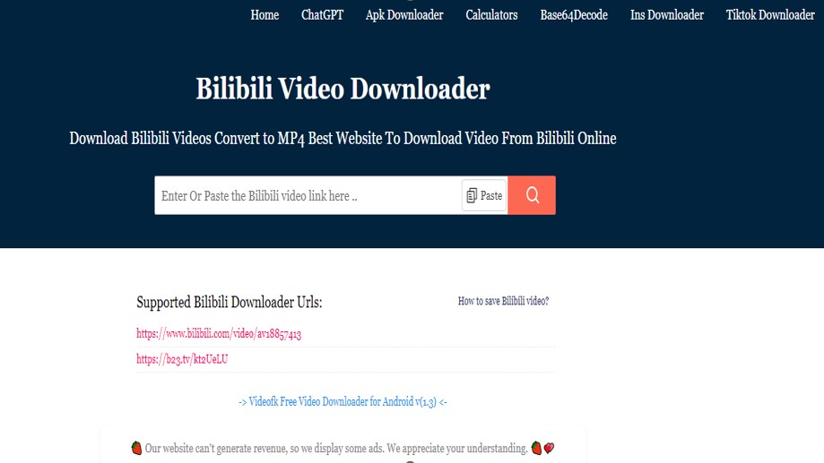 Cara Download Video Bilibili Lewat Videofk