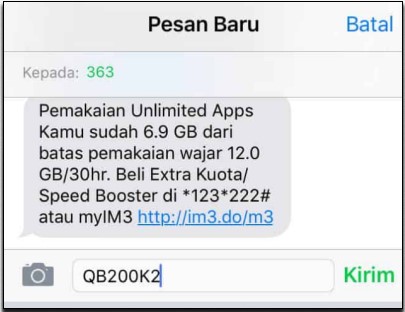 4. Kuota Gratis Indosat Ooredoo 4G 14 GB