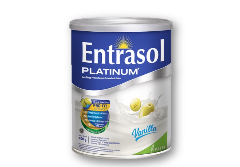 Entrasol Platinum - Merk Susu Bebas Laktosa untuk Dewasa