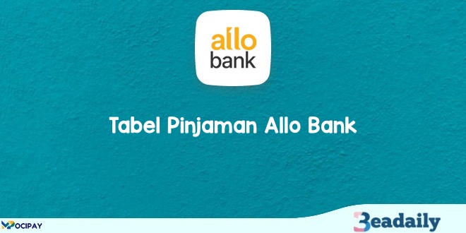 Tabel Pinjaman Allo Bank Instan Cash Dan Paylater 2024