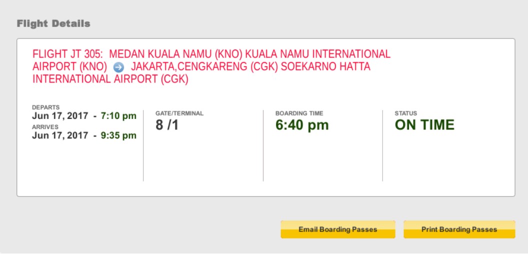 Cara Check In Online Lion Air