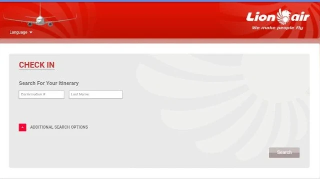 Check In Online Lewat Website Resmi Lion Air