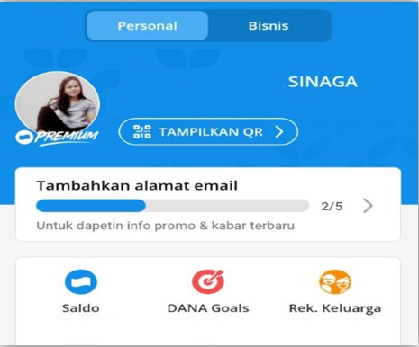 Apa itu akun DANA premium