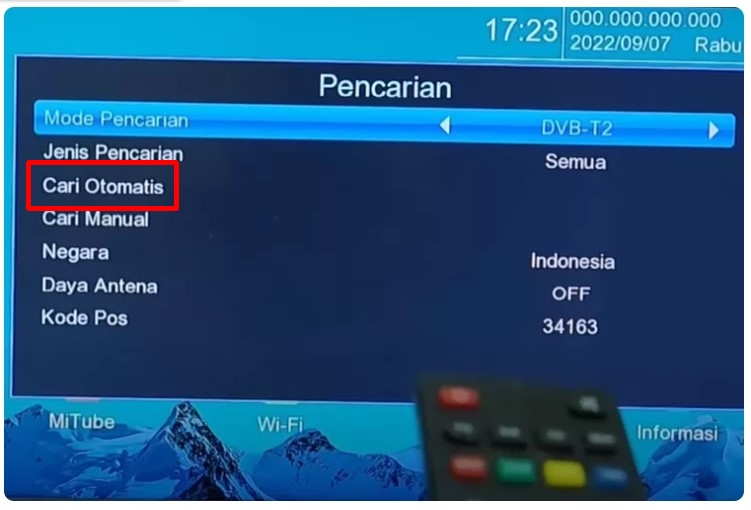 Cara Mencari Siaran TV Digital Secara Otomatis