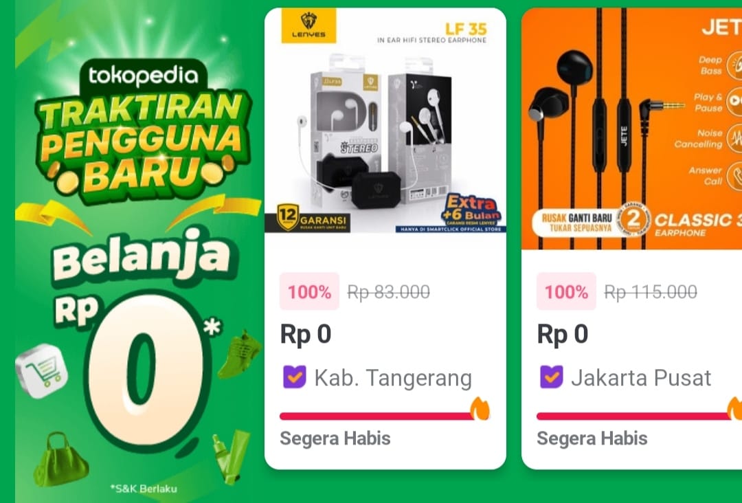 Apa Itu Program Promosi Traktir Pengguna Baru Tokopedia