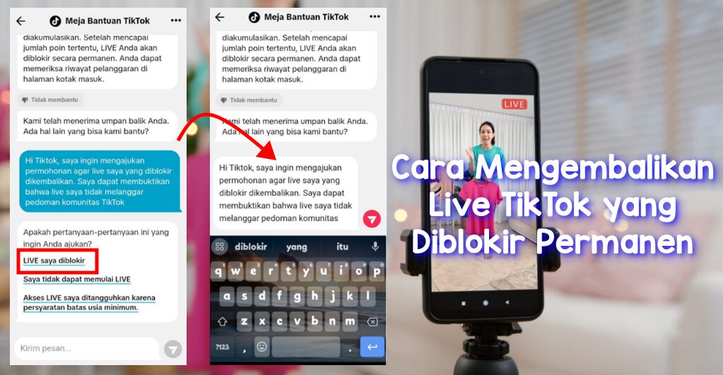 Cara Mengembalikan Live TikTok yang Diblokir Permanen