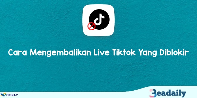 Cara Mengembalikan Live Tiktok Yang Diblokir