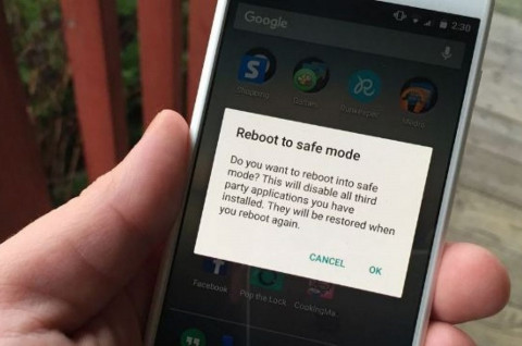 Mengaktifkan Safe Mode