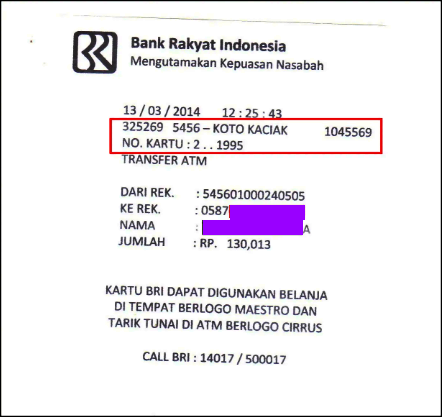 Cara Membedakan Struk BRI Asli Dan Palsu