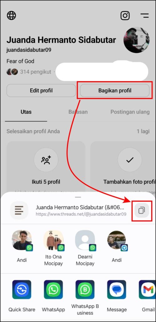 Cara Menampilkan Threads Di Bio Instagram Terbaru 2024